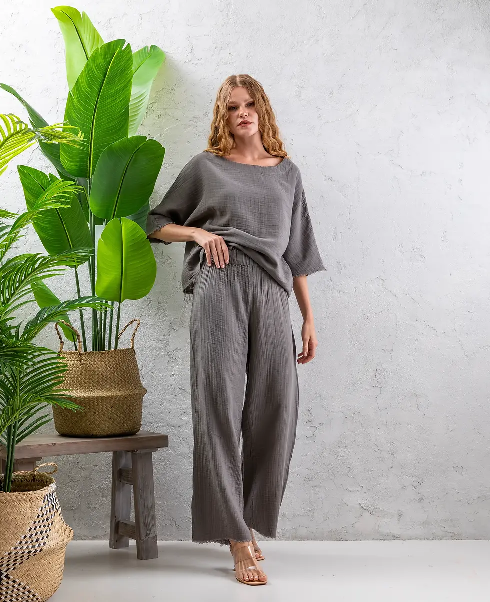 Küçük resim: Müslin Saçaklı Pantolon