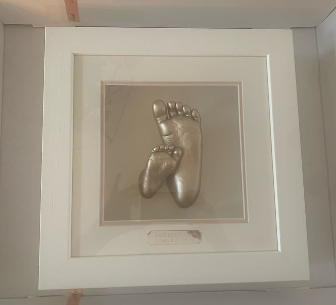 10x10 3D baby hand and foot casting