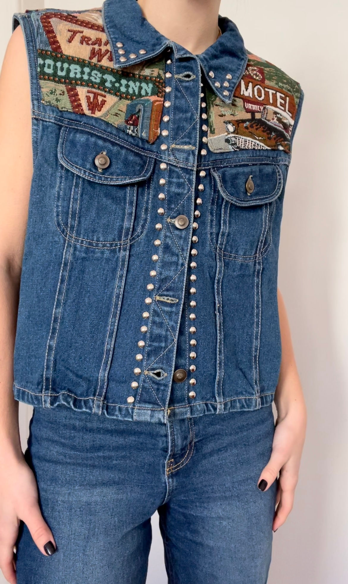 Route 66 Patchwork Vest | M