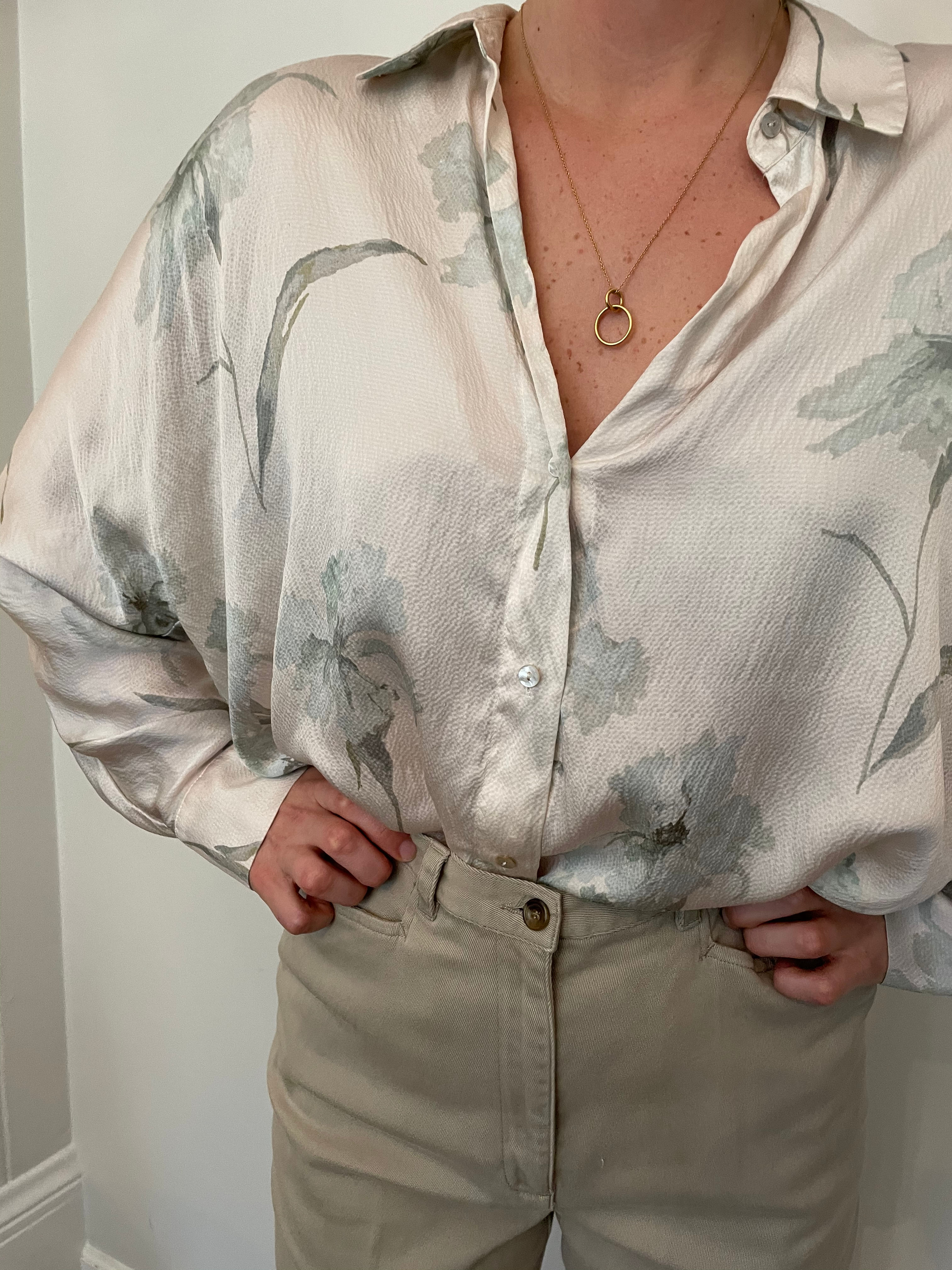 VINCE. Silk Blouse | XL