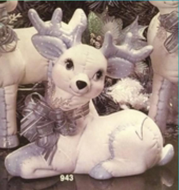 Ceramic Kimple Quilted Reindeer