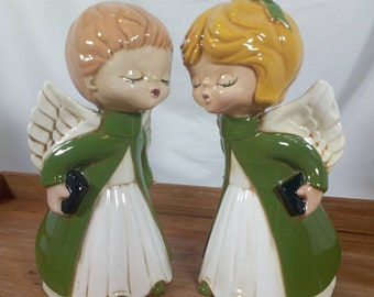 Thumbnail: Duncan Ceramic Kissing Angel Girl