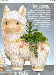 Ceramic Ricky Llama Planter