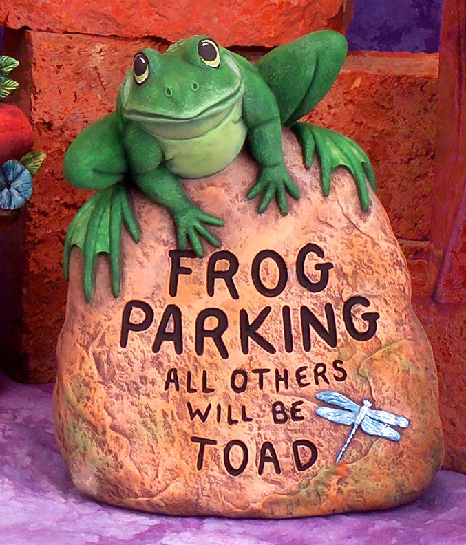 Creative Paradise Ceramic Frog Parking