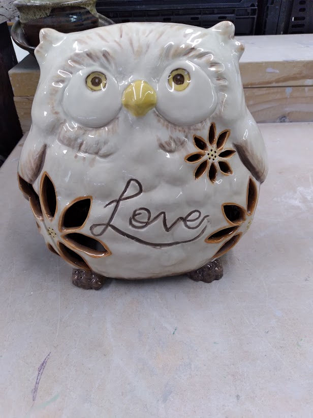 Ceramic Large Plain Owl