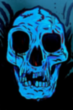 BLUE SKULL
