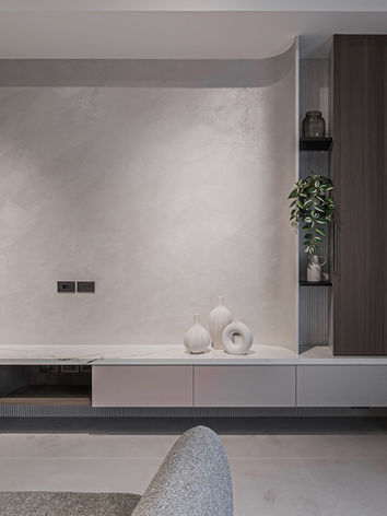 義大利藝術塗料電視牆