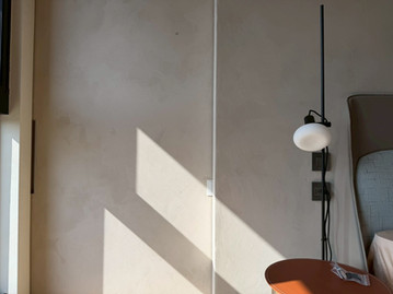 萊姆石藝術塗料牆體加門片一體