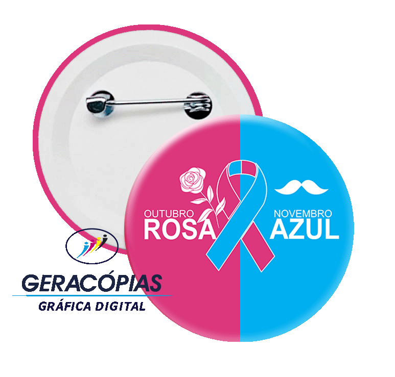 Boton Outubro Rosa / Novembro Azul