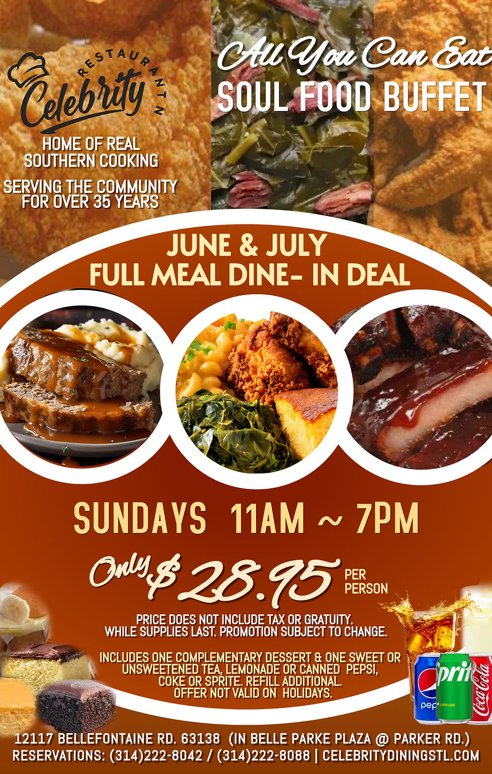 UntitledJUNE JULY SOUL FOOD BUFFET SPECIAL