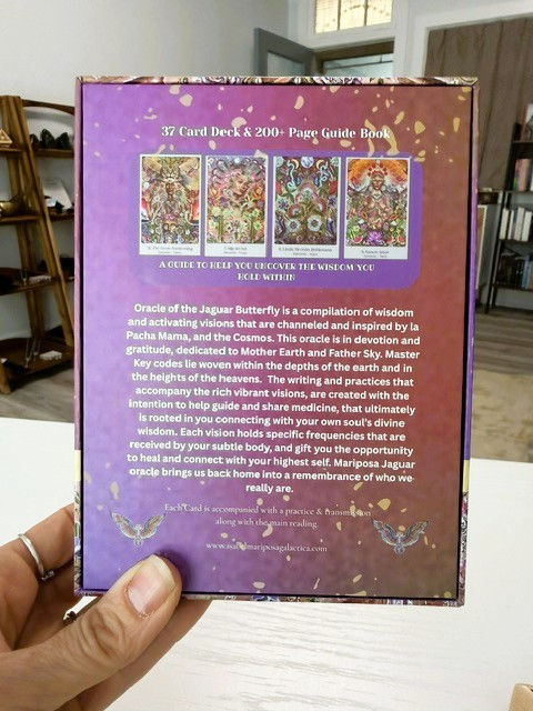 Mariposa Jaguar Oracle deck box back view
