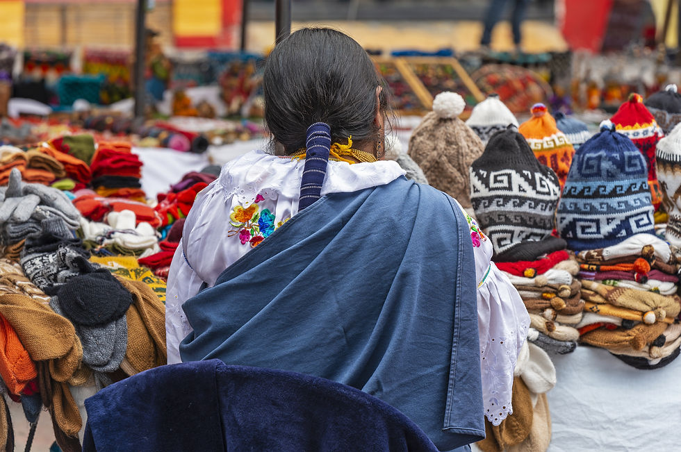 The indigenous population in Ecuador