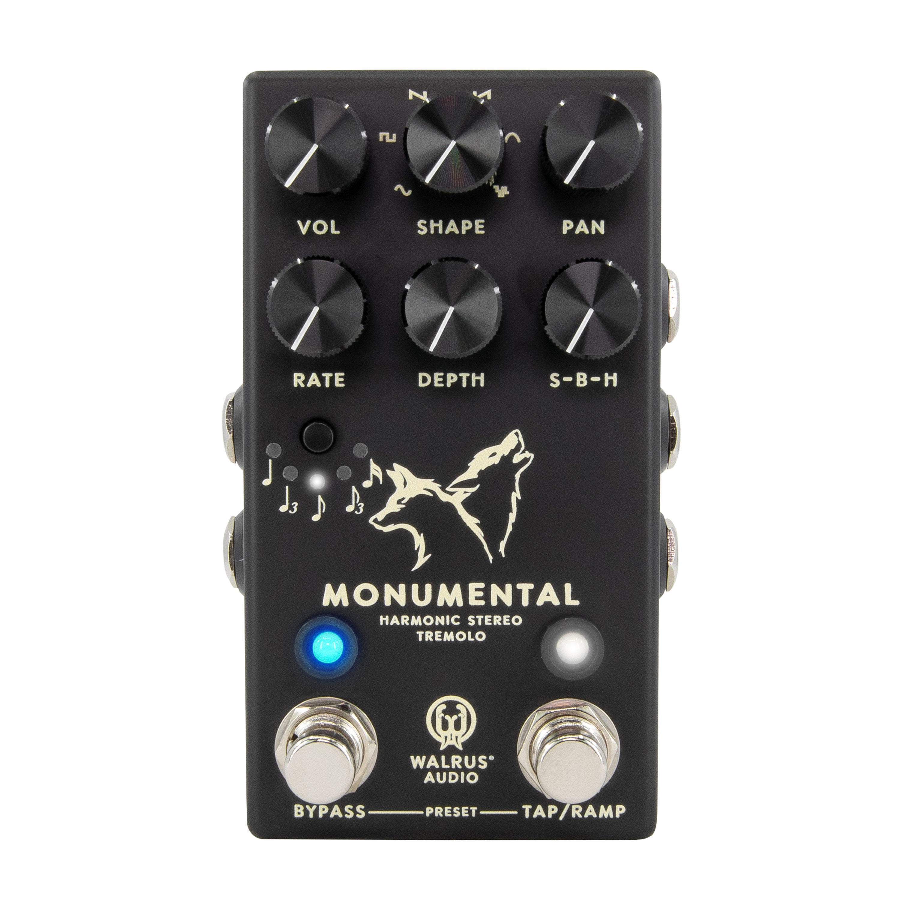Walrus Audio Monumental Stereo Harmonic Tap Tremolo - Black