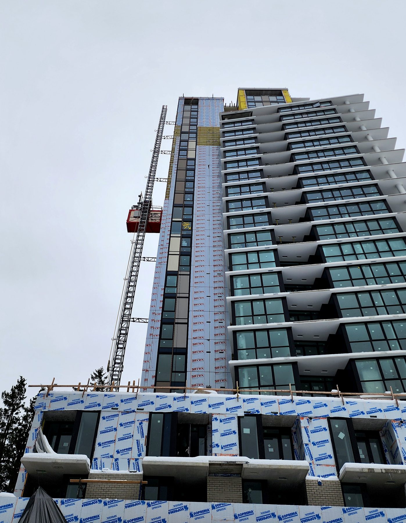 Melrose Tower under construction in Surrey