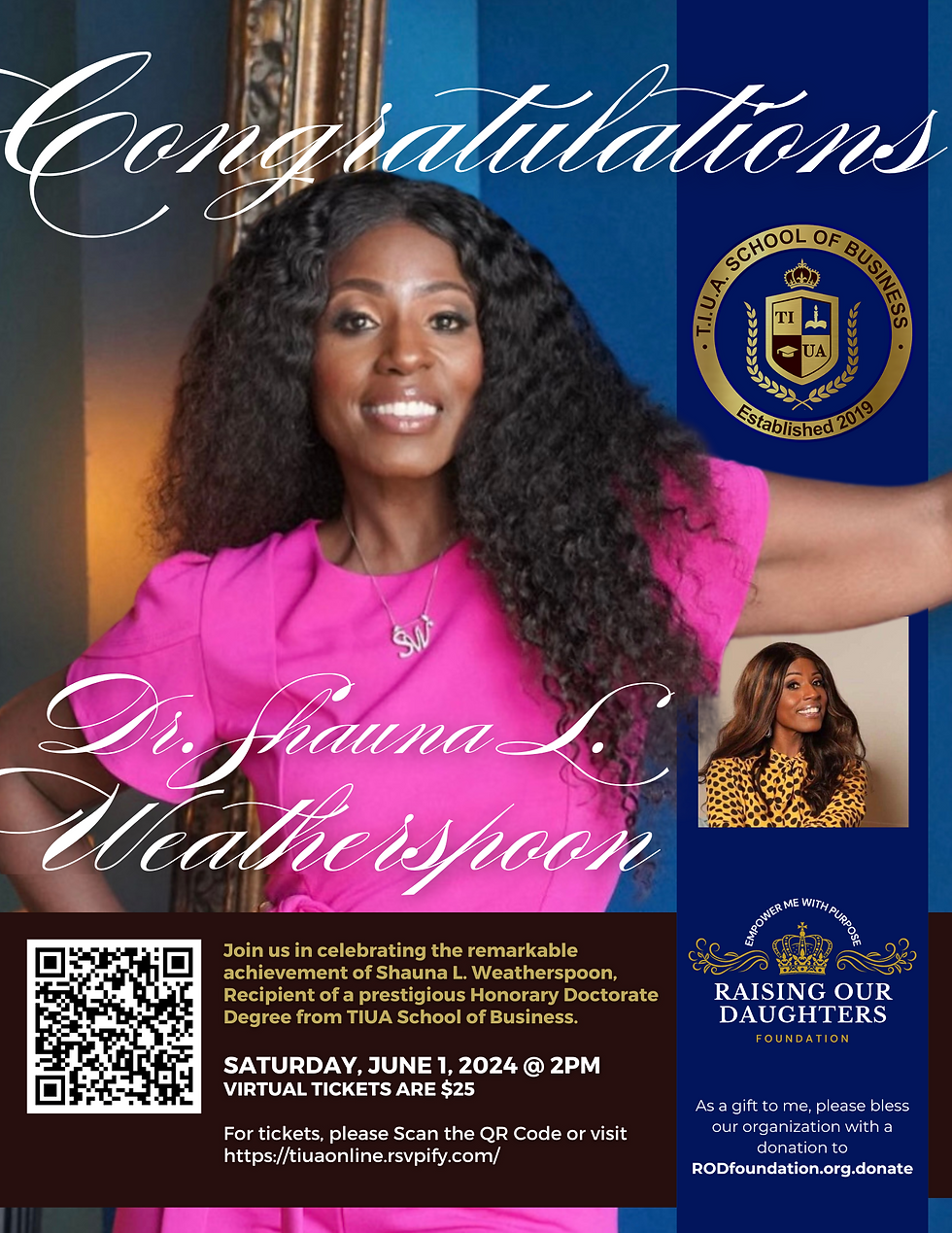 Graduation of Dr. Shauna L. Weatherspoon!