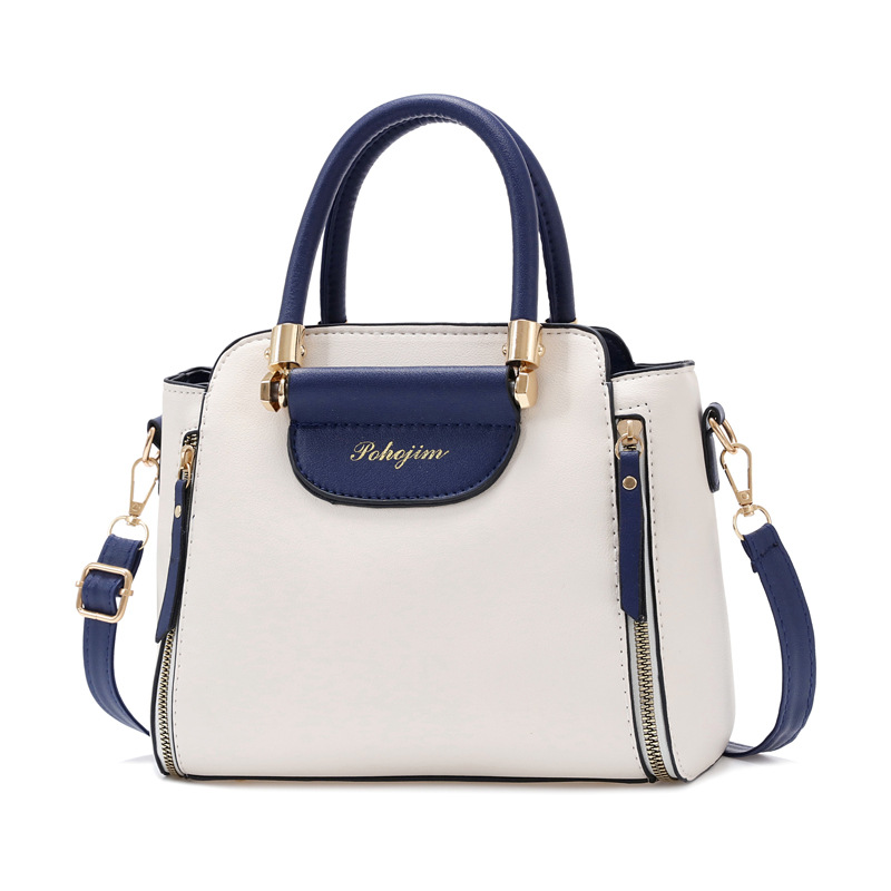 Thumbnail: Versatile fashion color-block handbag for professional commuting and dating, lar