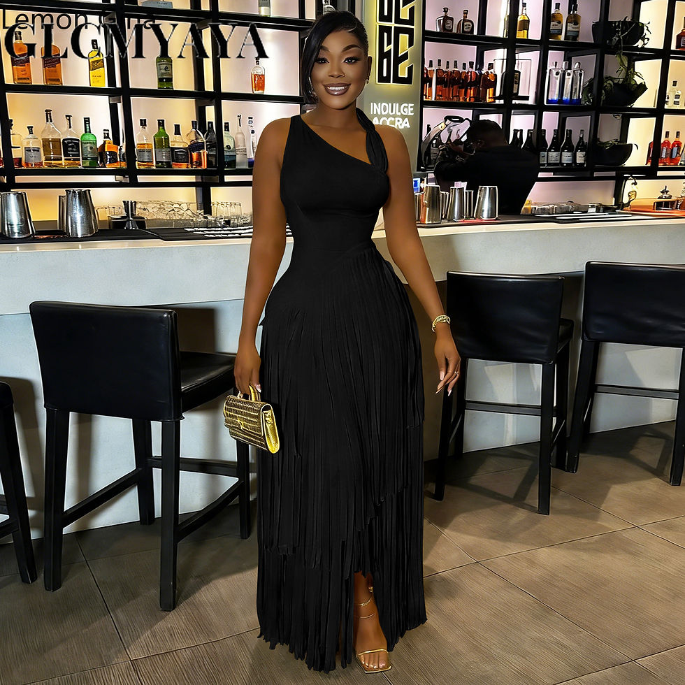 Miniatura: CM.YAYA Women Birthday Party Dress for 2026 Summer Slim Elegant Sleeveless Skew 