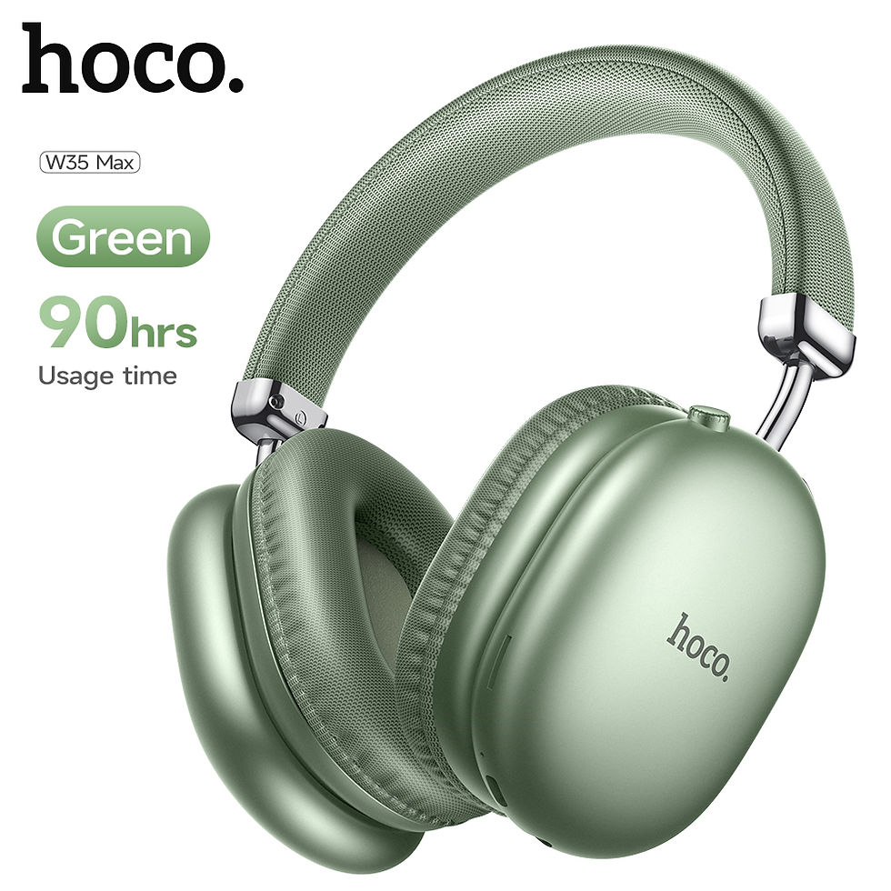 Thumbnail: HOCO W35 Max Bluetooth Headphones Wireless Earphones HIFI Stereo Foldable Sport 
