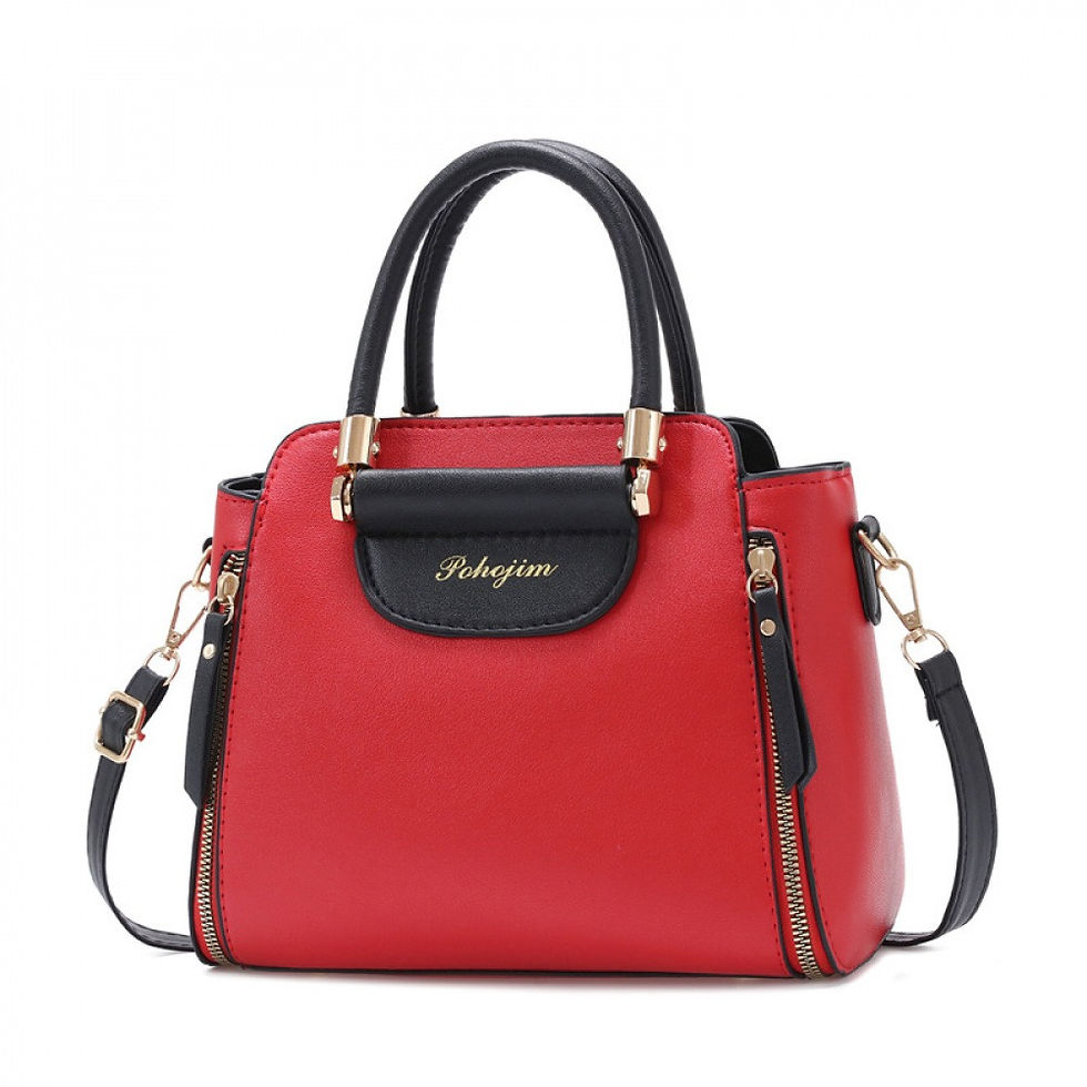 Thumbnail: Versatile fashion color-block handbag for professional commuting and dating, lar