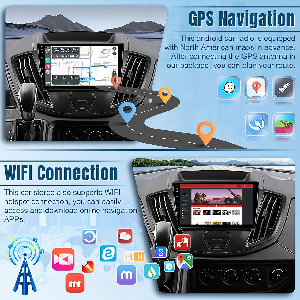 Miniatura: 9 Inch Android 12 Car Radio Stereo For Ford Transit 2013-2019 Wireless CarPlay W
