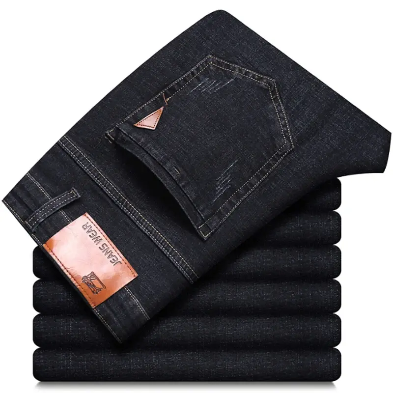 Miniaturbild: Men Fashion Straight Jeans Men 2025 New Stretch Slim Fit Pants Comfortable Soft 