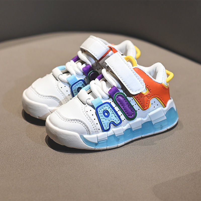 Thumbnail: Four Seasons Children's Sneakers Girls Boys Non-slip Sport Shoes Toddler Non-sli