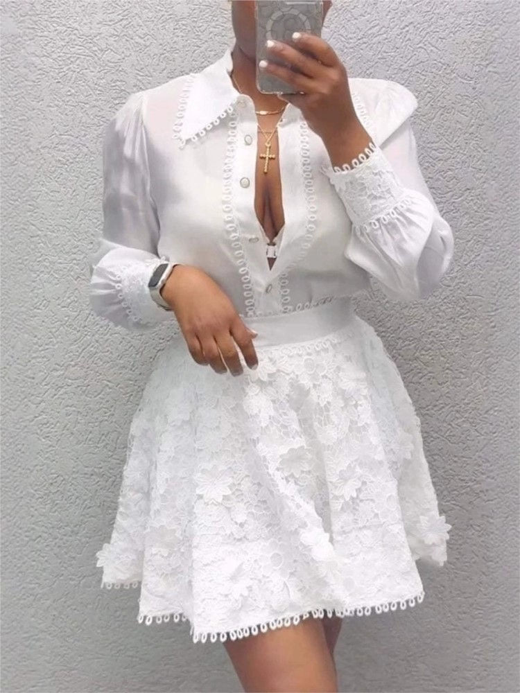 Miniaturbild: New Spring And Summer Women's Fashion Tops And Skirts Two-piece Skirt Suit Elega