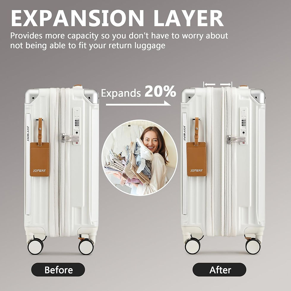 Miniaturbild: Joyway 20 inch Single Luggage Suitcase, Expandable Lightweight Durable, with Cup