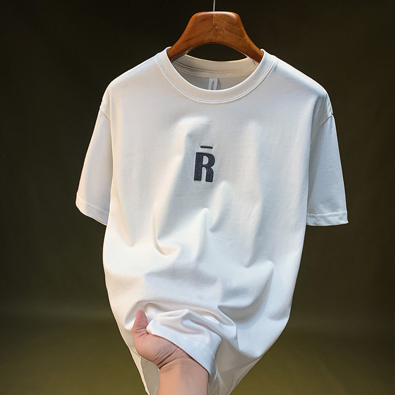Thumbnail: 2025 Summer Hot Short Sleeve T-shirt Men's Letter Printed Trendy Versatile T-shi