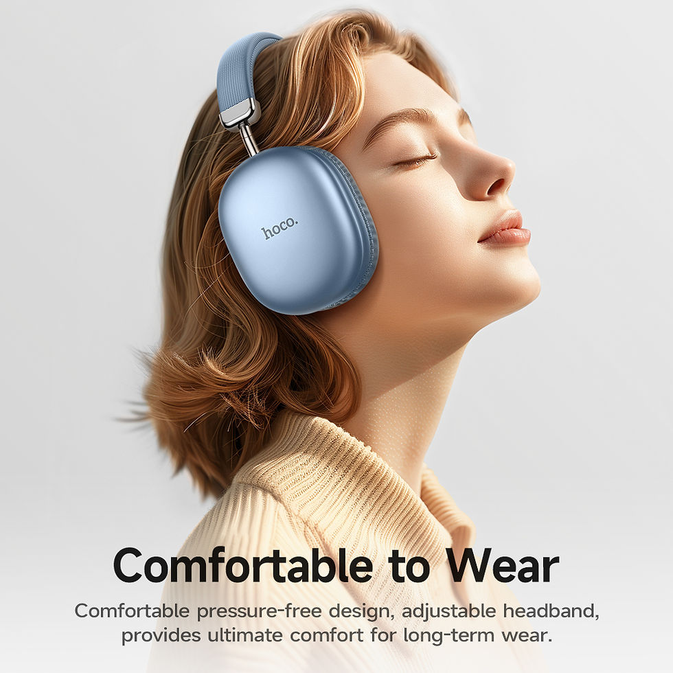 Thumbnail: HOCO W35 Max Bluetooth Headphones Wireless Earphones HIFI Stereo Foldable Sport 