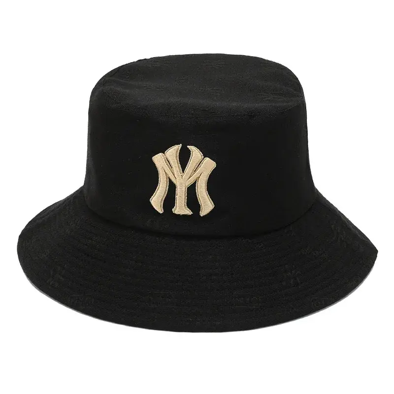 Thumbnail: Unisex Letter Embroidery Fisherman Hat Women Summer Versatile Sunscreen Hats Sun