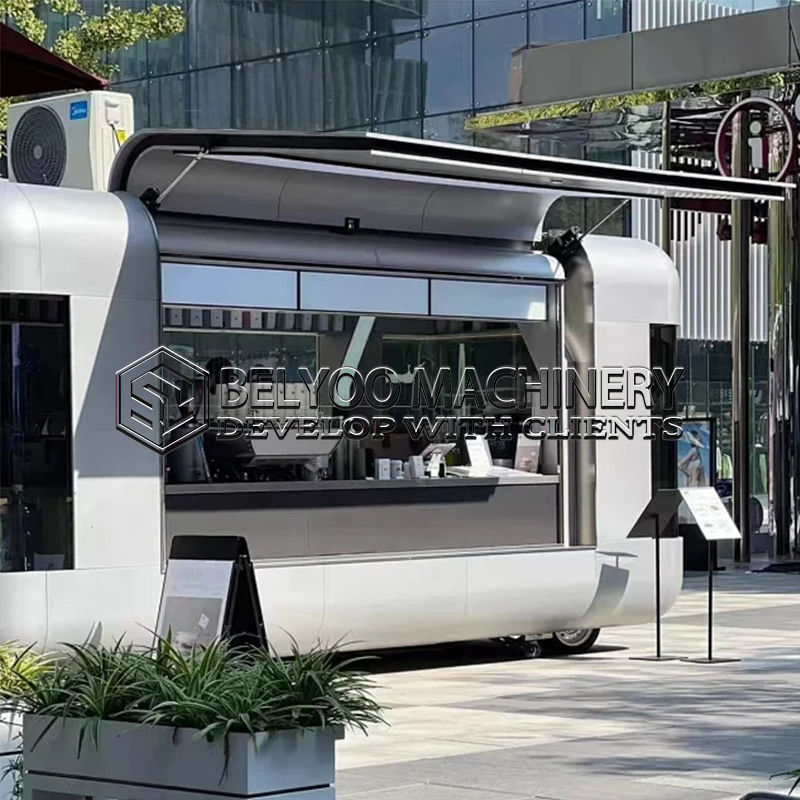 Miniaturbild: Belyoo Hot Sale Mobile Food Truck New Condition Custom Food Kiosk Mobile Bar Con