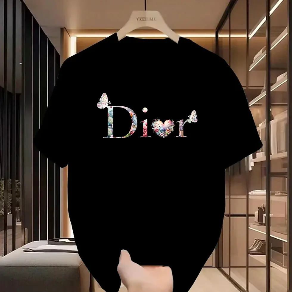 Thumbnail: Trendy Casual T-Shirt Harajuku Y2K Designer Women Luxury T-Shirt Women Retro Tre