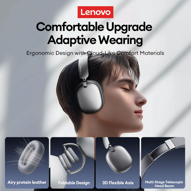 Miniaturbild: Lenovo TH60 Gaming Wireless Headphone Bluetooth 5.4 HIFI Stereo Earphones Ultra 