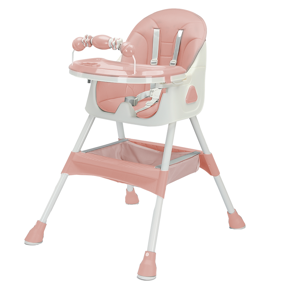 Miniatura: Foldable Baby High Chair 6 Months Plus, with Large Antislip Pad & ToyRack, Easy 