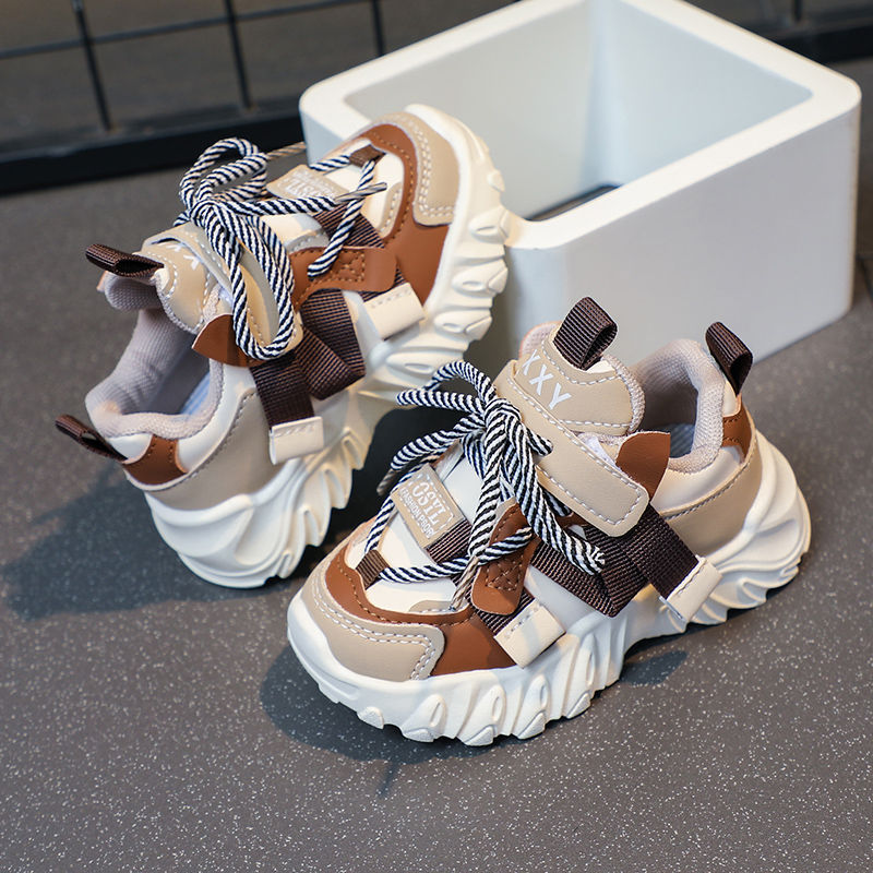 Thumbnail: Kids Sport Chunky Shoes Mesh Breathable Casual Girls Sneakers children boy Shoes