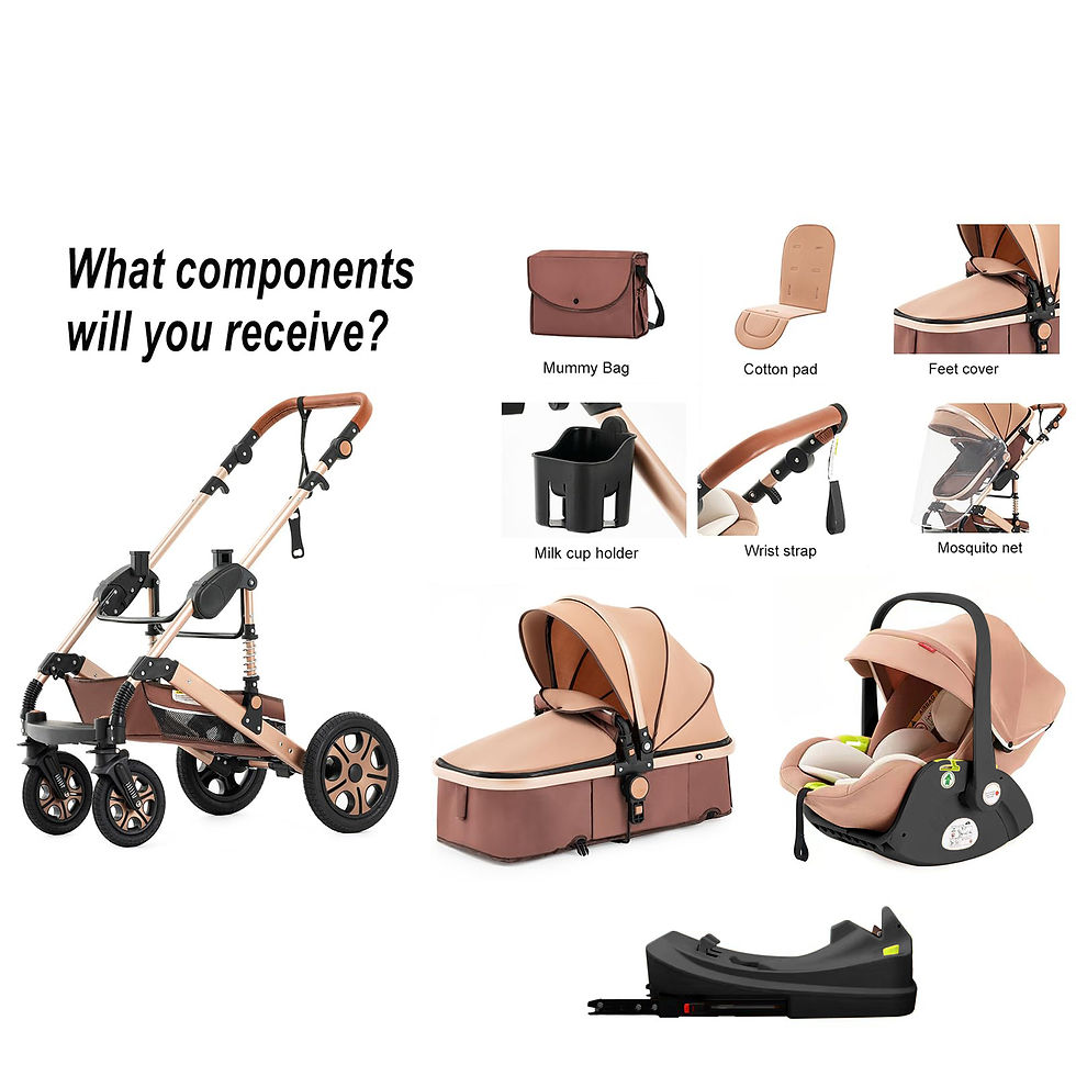 Miniatura: Infant Car Seat Combo Stroller Travel System for Newborn with Isofix Base,Baby C