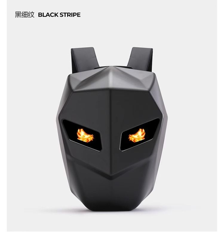 Miniatura: Rider Motorcycle LED Backpack Light Bluetooth Carbon Fiber School Bag Hardshell 