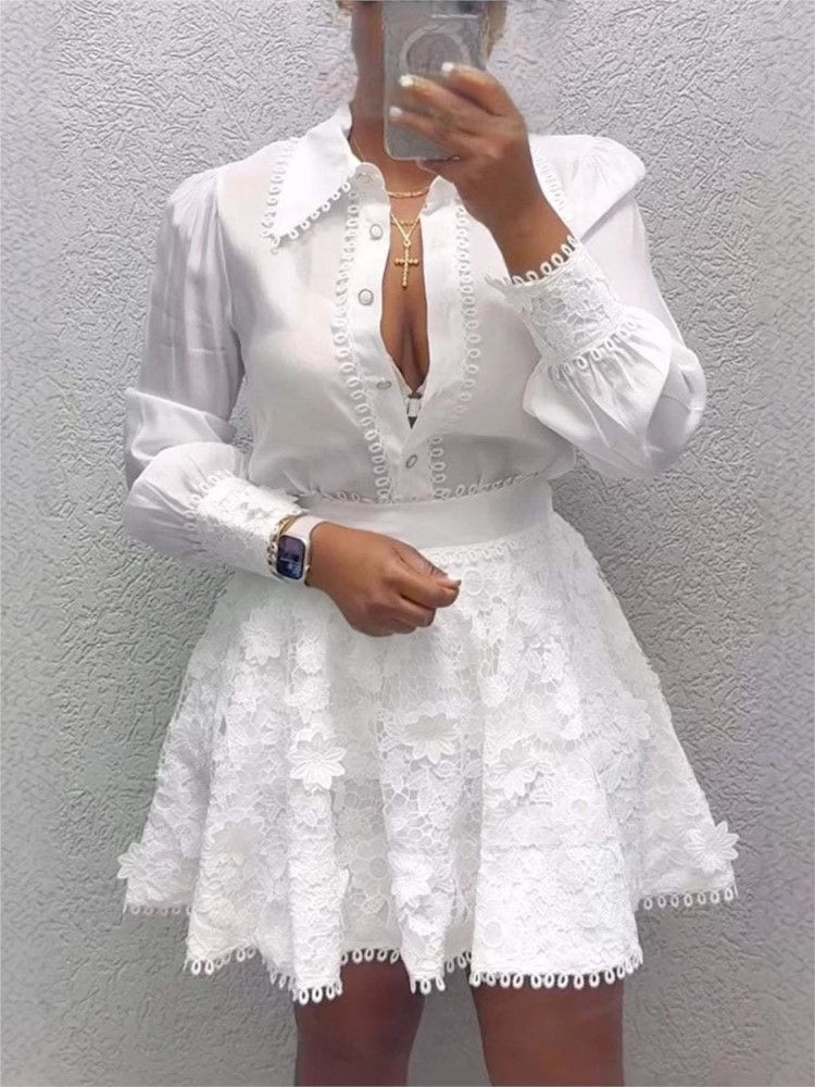 Miniaturbild: New Spring And Summer Women's Fashion Tops And Skirts Two-piece Skirt Suit Elega
