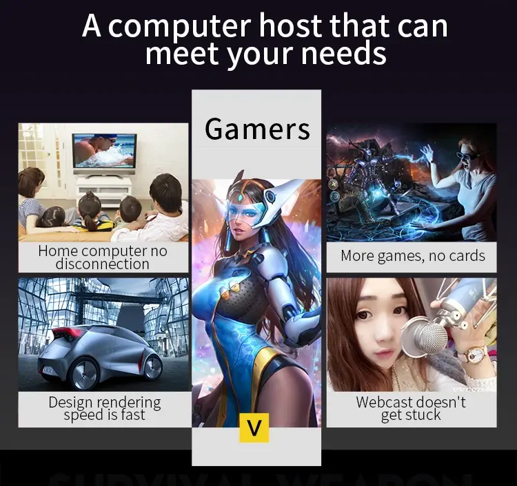 Thumbnail: 32" Core I7 Pc Gamer I9 Monoblock Curved Monitor Computadora 8GB 16GB 32GB RAM 1