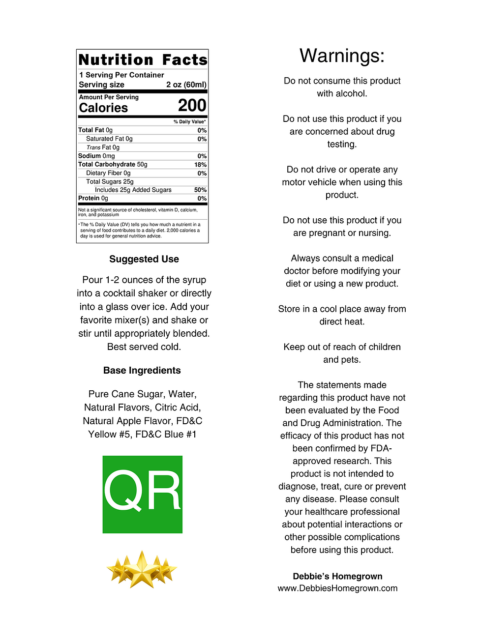 Thumbnail: Green Apple Non-Alcoholic Delta-9 THC Infused Bar Syrup