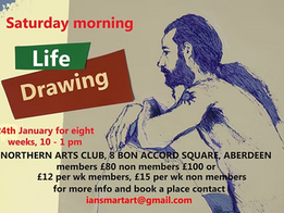 Saturday Morning life drawing. 8 week session - 24th Jan 2026