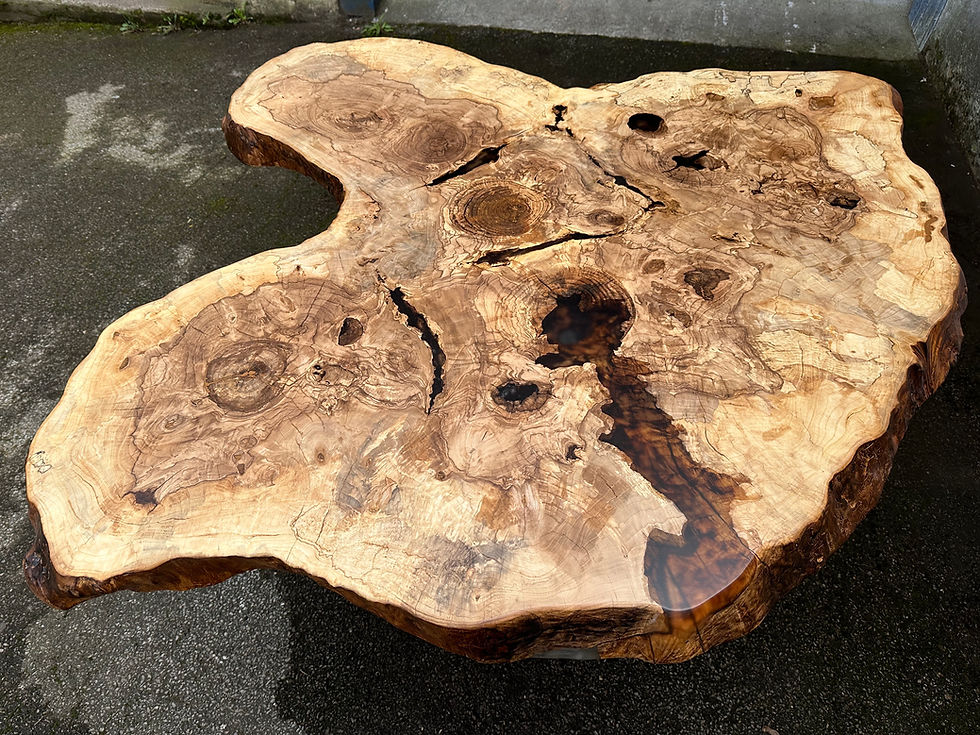 Miniaturbild: Esche Baumscheibe Esstisch 180x150x8cm