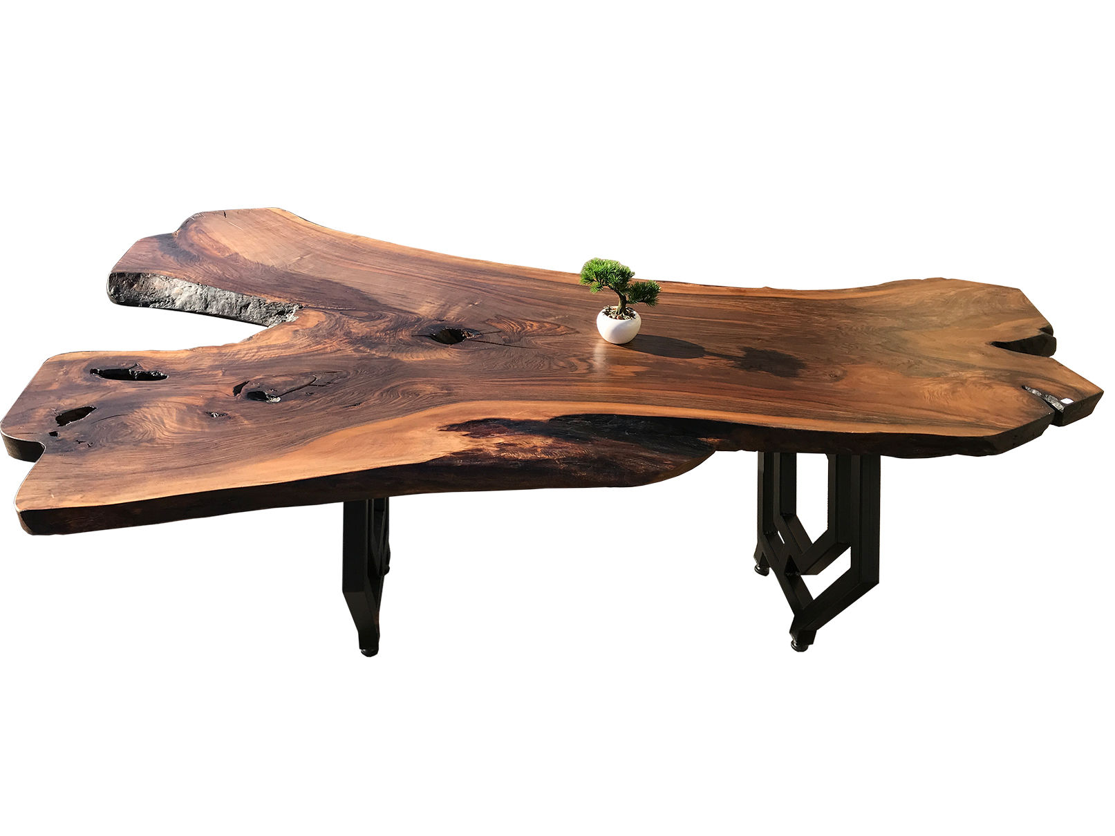 NUSSBAUM MASSIV TISCHPLATTE / BAUMSCHEIBE