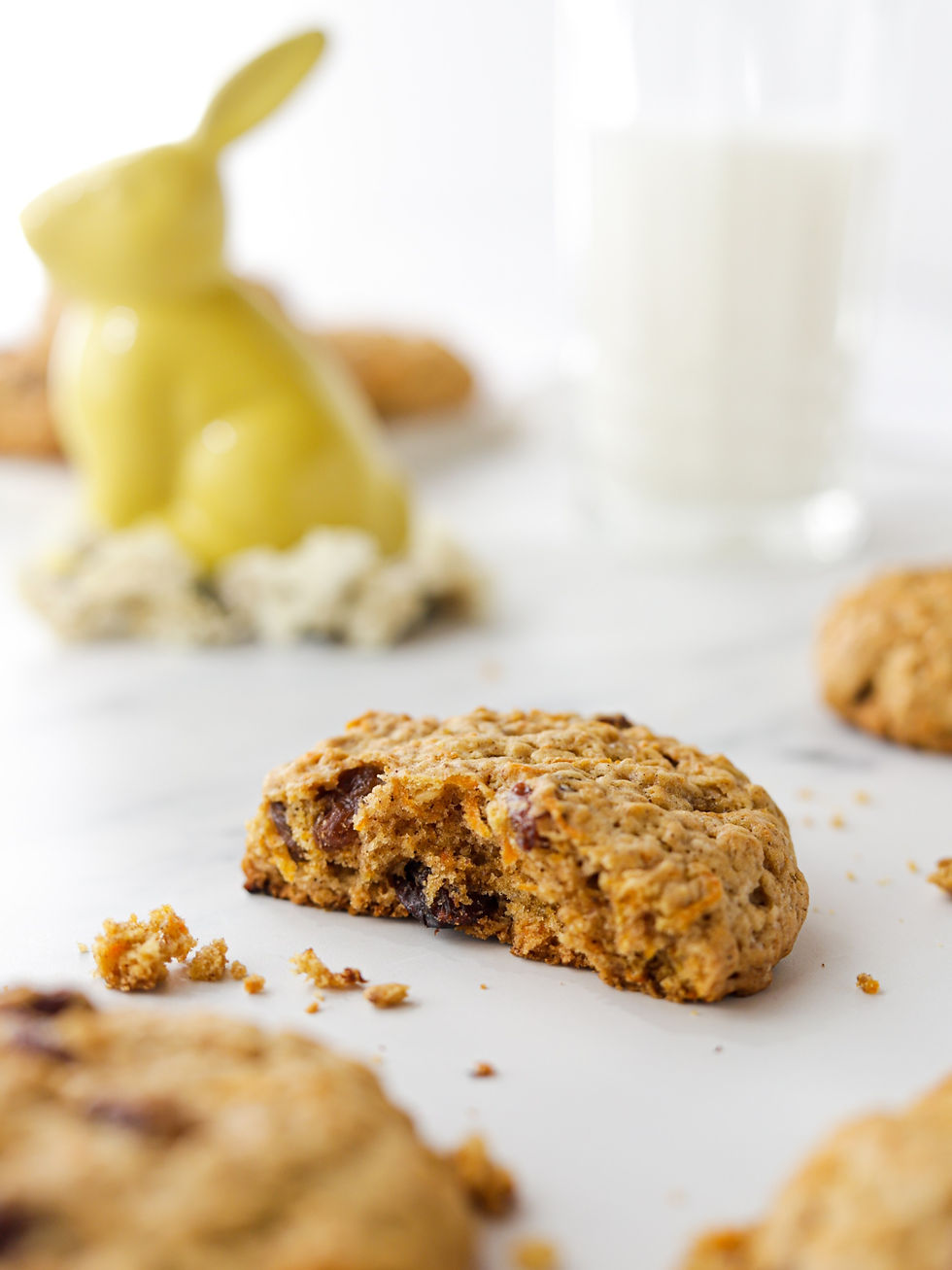 Bolachas Vegan de Cenoura, Passas e Aveia