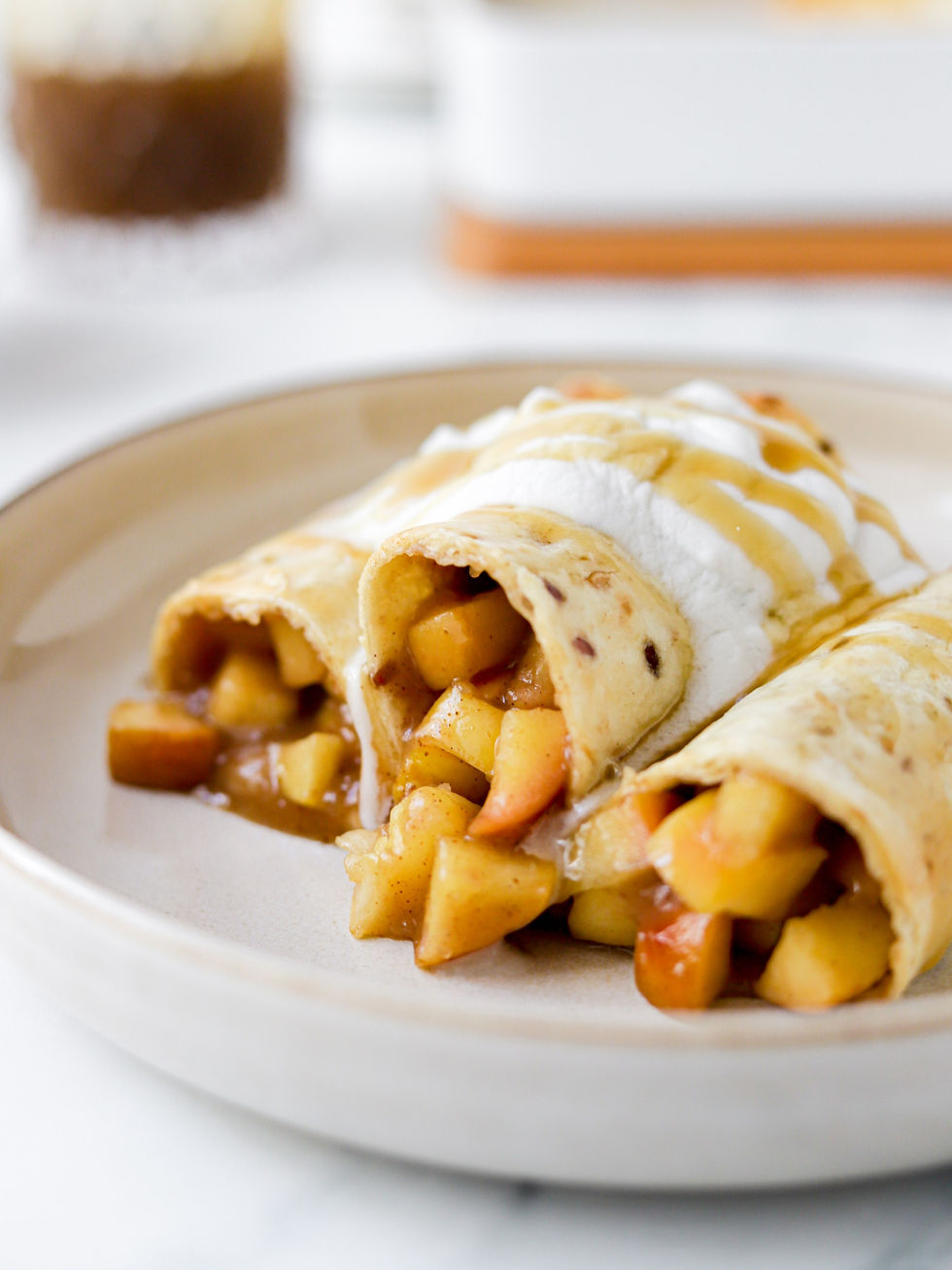 Enchiladas de Tarte de Maçã com Caramelo