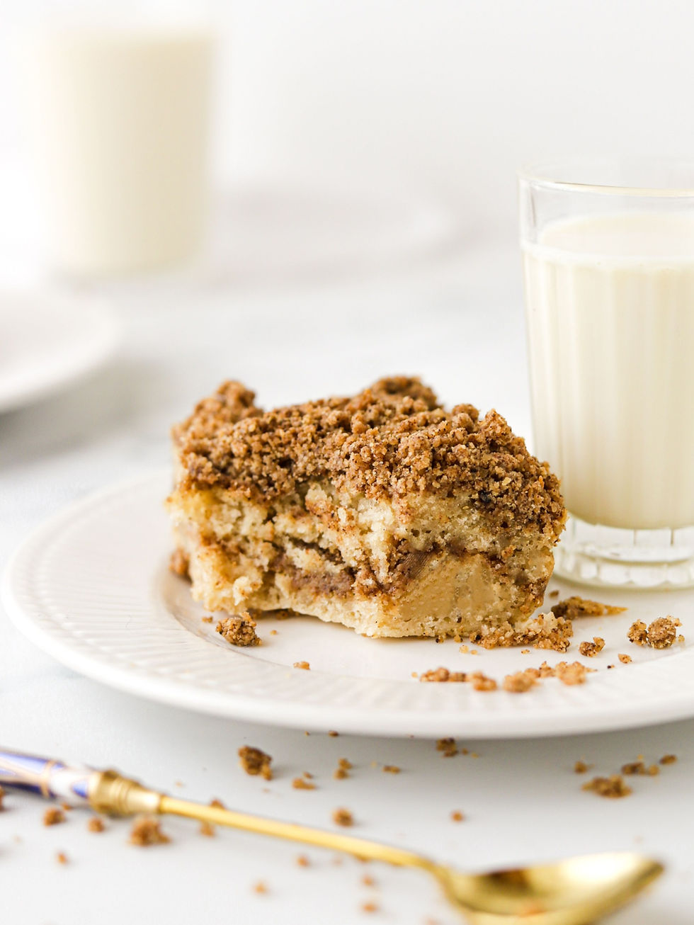 Streusel Cake Vegan de Café e Canela