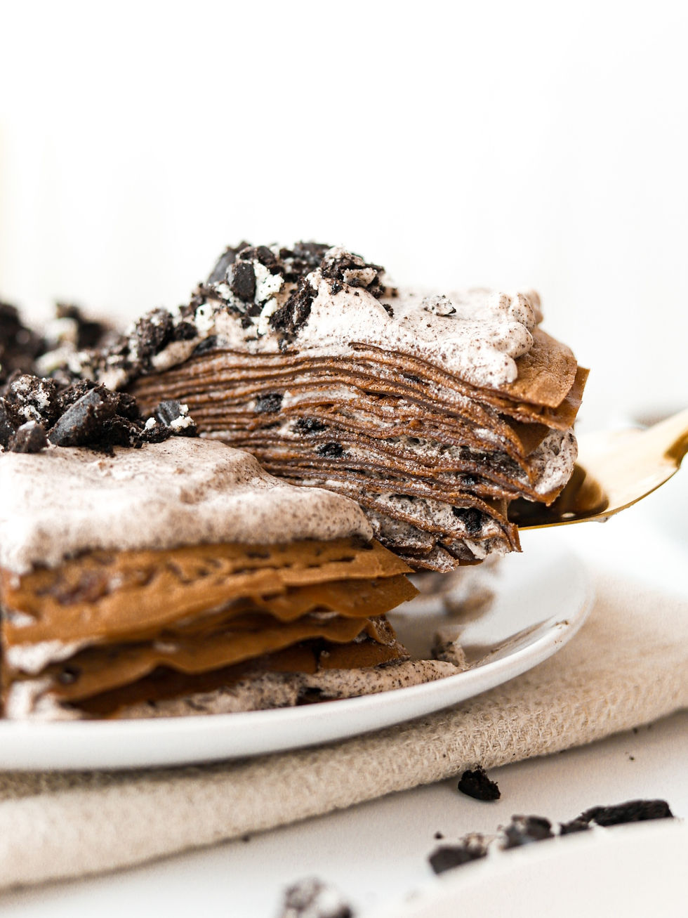 Crepe Cake Vegan de Oreos