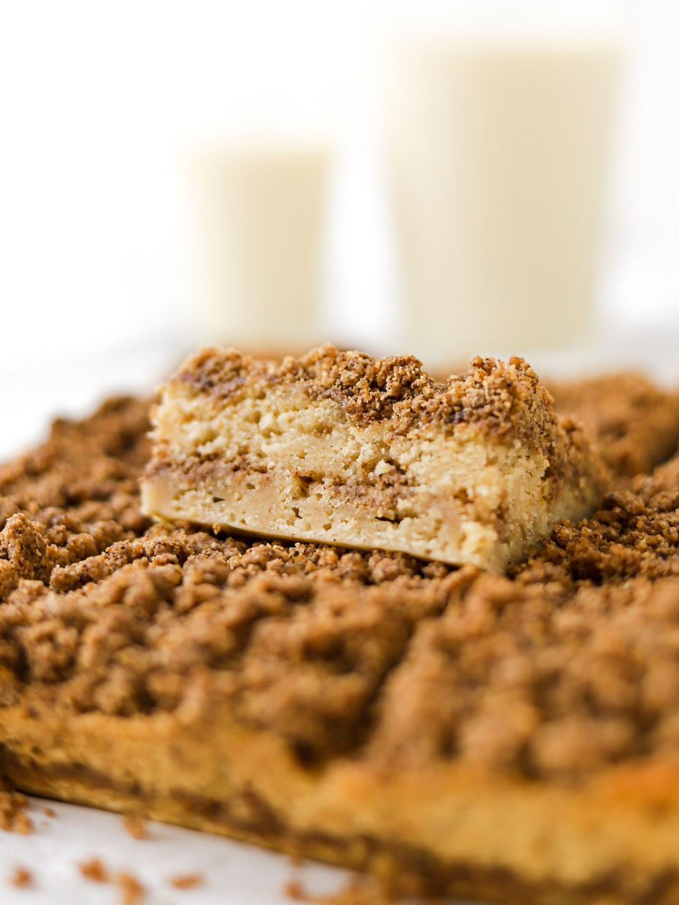 Streusel Cake Vegan de Café e Canela