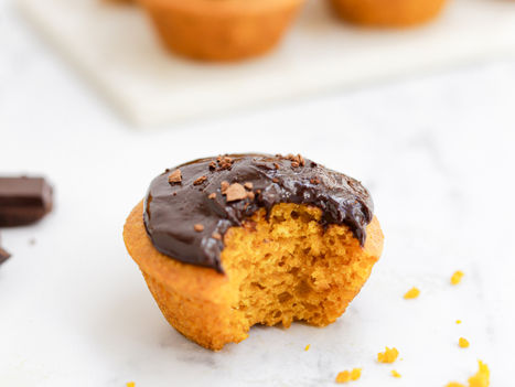 Cupcakes Vegan de Cenoura e Chocolate